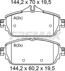 FREMAX FBP-2107 - Bremžu uzliku kompl., Disku bremzes www.autospares.lv