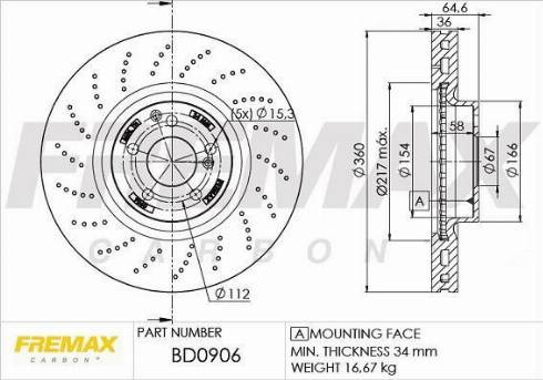 FREMAX FWI-5012 - Indikators, Bremžu uzliku nodilums www.autospares.lv