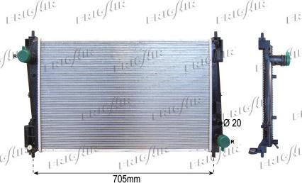 Frigair 0104.3128 - Radiators, Motora dzesēšanas sistēma autospares.lv