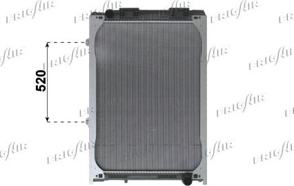 Frigair 0237.3007 - Radiators, Motora dzesēšanas sistēma www.autospares.lv