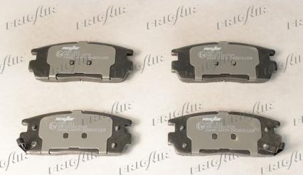 Frigair PD07.511 - Тормозные колодки, дисковые, комплект www.autospares.lv