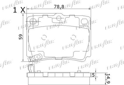 Frigair PD16.506 - Bremžu uzliku kompl., Disku bremzes autospares.lv