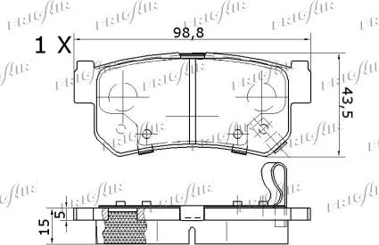 Frigair PD31.501 - Bremžu uzliku kompl., Disku bremzes autospares.lv