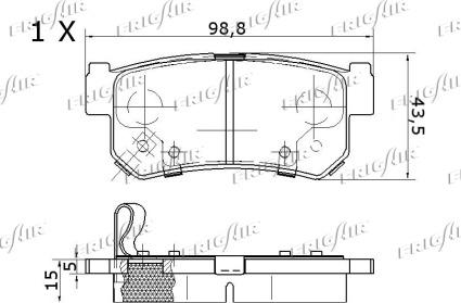 Frigair PD31.501 - Bremžu uzliku kompl., Disku bremzes autospares.lv