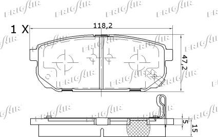 Frigair PD33.505 - Bremžu uzliku kompl., Disku bremzes autospares.lv