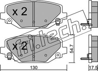 Fri.Tech. 963.0 - Bremžu uzliku kompl., Disku bremzes www.autospares.lv