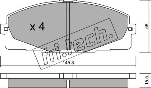 Fri.Tech. 900.0 - Piederumu komplekts, Bremžu loki www.autospares.lv