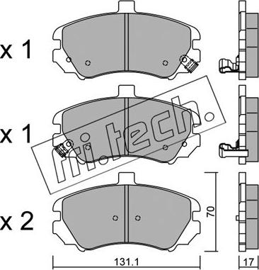 Fri.Tech. 901.0 - Piederumu komplekts, Bremžu loki www.autospares.lv