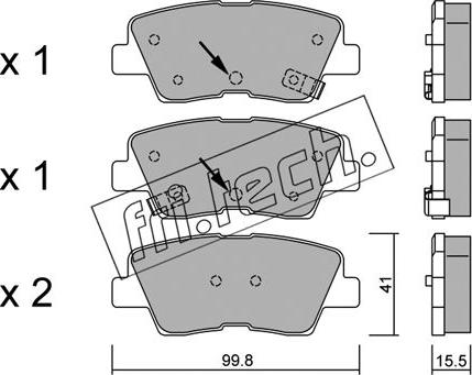 Fri.Tech. 903.1 - Piederumu komplekts, Bremžu loki www.autospares.lv