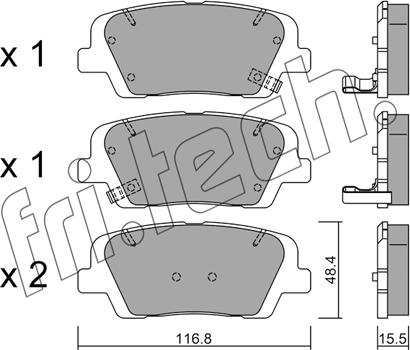 Fri.Tech. 918.0 - Bremžu uzliku kompl., Disku bremzes www.autospares.lv