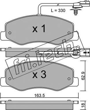 Fri.Tech. 917.0 - Piederumu komplekts, Bremžu loki autospares.lv