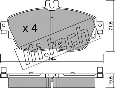 Fri.Tech. 981.0 - Bremžu uzliku kompl., Disku bremzes www.autospares.lv