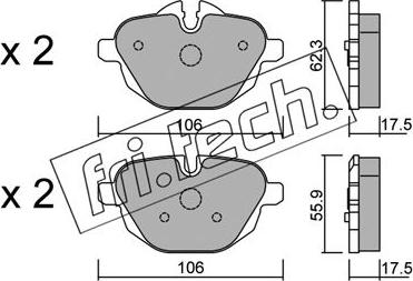 Fri.Tech. 938.0 - Bremžu uzliku kompl., Disku bremzes www.autospares.lv