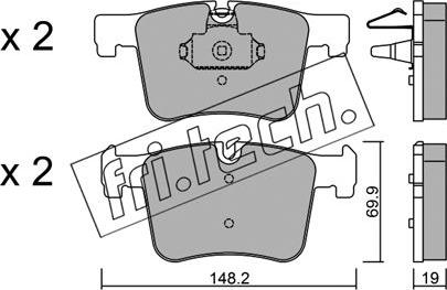 Fri.Tech. 977.0 - Bremžu uzliku kompl., Disku bremzes www.autospares.lv