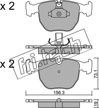 Fri.Tech. 575.0 - Bremžu uzliku kompl., Disku bremzes www.autospares.lv