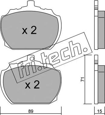 Fri.Tech. 694.0 - Bremžu uzliku kompl., Disku bremzes www.autospares.lv