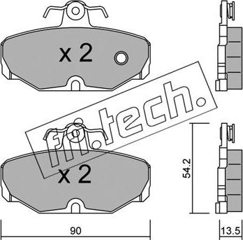 Fri.Tech. 097.0 - Bremžu uzliku kompl., Disku bremzes www.autospares.lv