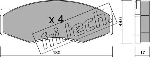 Fri.Tech. 068.0 - Bremžu uzliku kompl., Disku bremzes www.autospares.lv