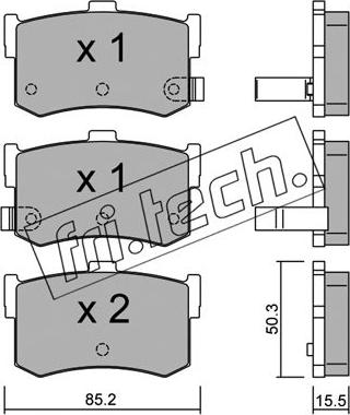 Fri.Tech. 194.0 - Bremžu uzliku kompl., Disku bremzes www.autospares.lv