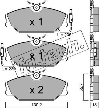 Fri.Tech. 144.1 - Piederumu komplekts, Bremžu loki autospares.lv