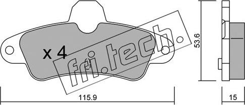 Fri.Tech. 145.0 - Piederumu komplekts, Bremžu loki www.autospares.lv