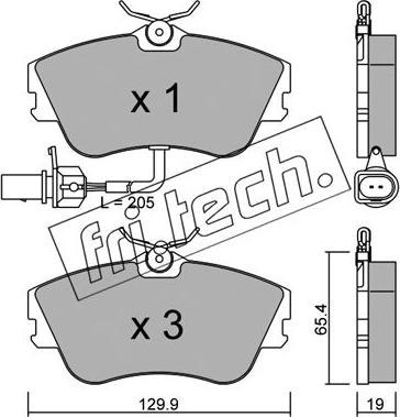 FTE 9002269 - Bremžu uzliku kompl., Disku bremzes autospares.lv