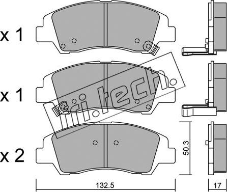 Fri.Tech. 1091.0 - Bremžu uzliku kompl., Disku bremzes www.autospares.lv