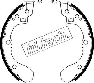 Fri.Tech. 1049.154 - Bremžu loku komplekts www.autospares.lv