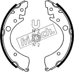 Fri.Tech. 1044.008 - Bremžu loku komplekts www.autospares.lv