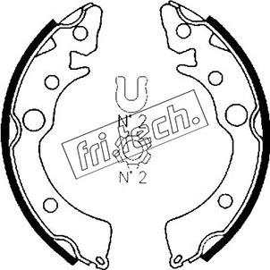 Fri.Tech. 1044.007 - Bremžu loku komplekts www.autospares.lv