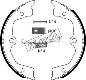 Fri.Tech. 1044.030K - Bremžu loku kompl., Stāvbremze www.autospares.lv