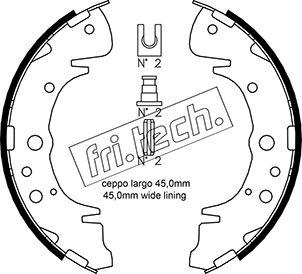 Fri.Tech. 1046.207 - Brake Shoe Set www.autospares.lv