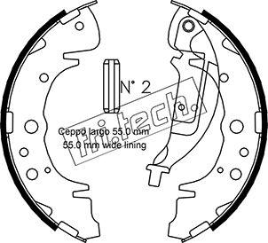 Fri.Tech. 1046.216 - Brake Shoe Set www.autospares.lv