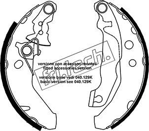 Fri.Tech. 1040.145Y - Bremžu loku komplekts www.autospares.lv