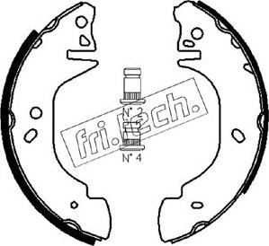 Fri.Tech. 1040.135 - Bremžu loku komplekts autospares.lv