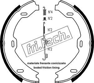 Fri.Tech. 1052.128K - Bremžu loku kompl., Stāvbremze www.autospares.lv