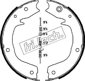 Fri.Tech. 1064.179K - Bremžu loku kompl., Stāvbremze www.autospares.lv