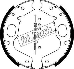 Fri.Tech. 1064.176K - Bremžu loku kompl., Stāvbremze www.autospares.lv