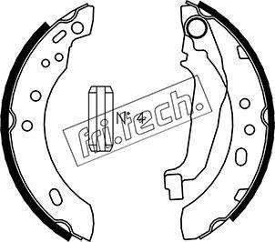 Fri.Tech. 1067.185 - Bremžu loku komplekts autospares.lv