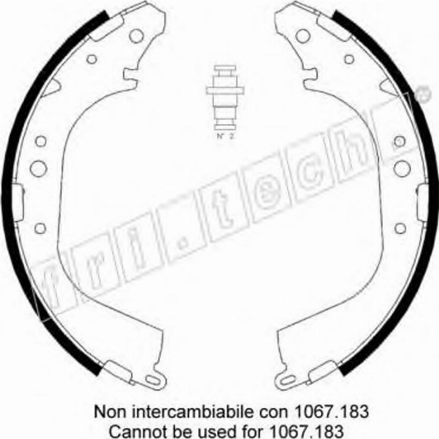 Fri.Tech. 1067.186 - Bremžu loku komplekts www.autospares.lv