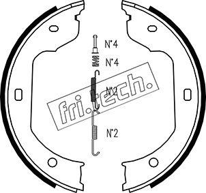 Fri.Tech. 1019.029K - Bremžu loku kompl., Stāvbremze www.autospares.lv