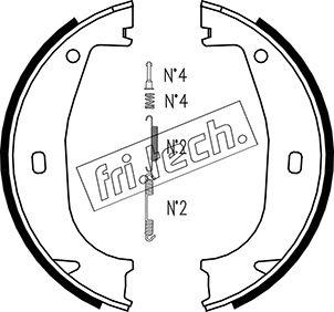 Fri.Tech. 1019.026K - Bremžu loku kompl., Stāvbremze autospares.lv