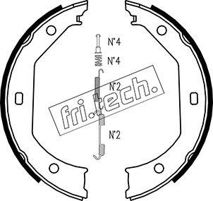 Fri.Tech. 1019.027K - Bremžu loku kompl., Stāvbremze www.autospares.lv