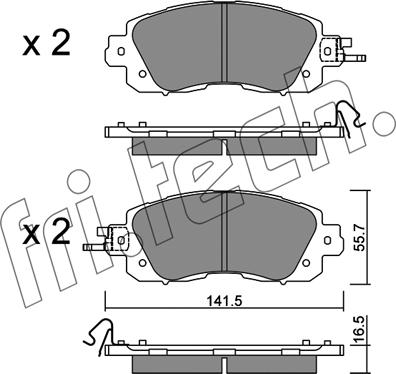 Fri.Tech. 1080.0 - Bremžu uzliku kompl., Disku bremzes www.autospares.lv