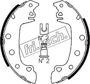 Fri.Tech. 1088.204 - Brake Shoe Set www.autospares.lv