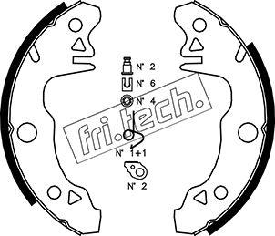 Fri.Tech. 1088.205K - Bremžu loku komplekts www.autospares.lv