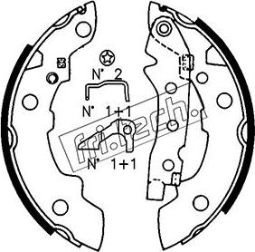 Fri.Tech. 1088.208K - Bremžu loku komplekts www.autospares.lv