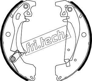 Fri.Tech. 1088.219Y - Bremžu loku komplekts autospares.lv