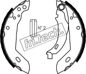 Fri.Tech. 1088.212 - Bremžu loku komplekts autospares.lv