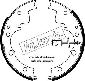 Fri.Tech. 1034.088 - Bremžu loku komplekts www.autospares.lv